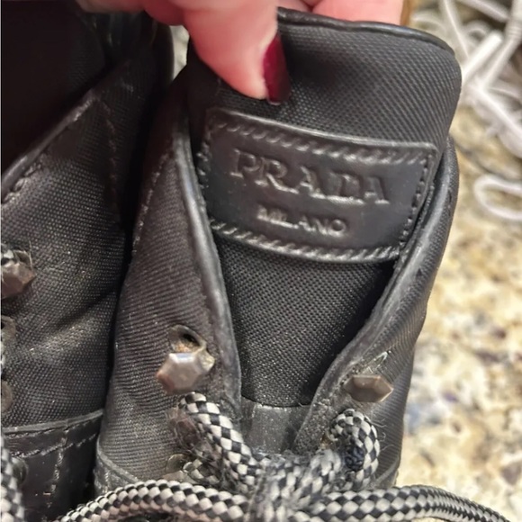 PRADA Women Black Leather
Combo HIKING SHORT
BOOTS LACE UP 37.5 Italian
7.0 US - Picture 2 of 8